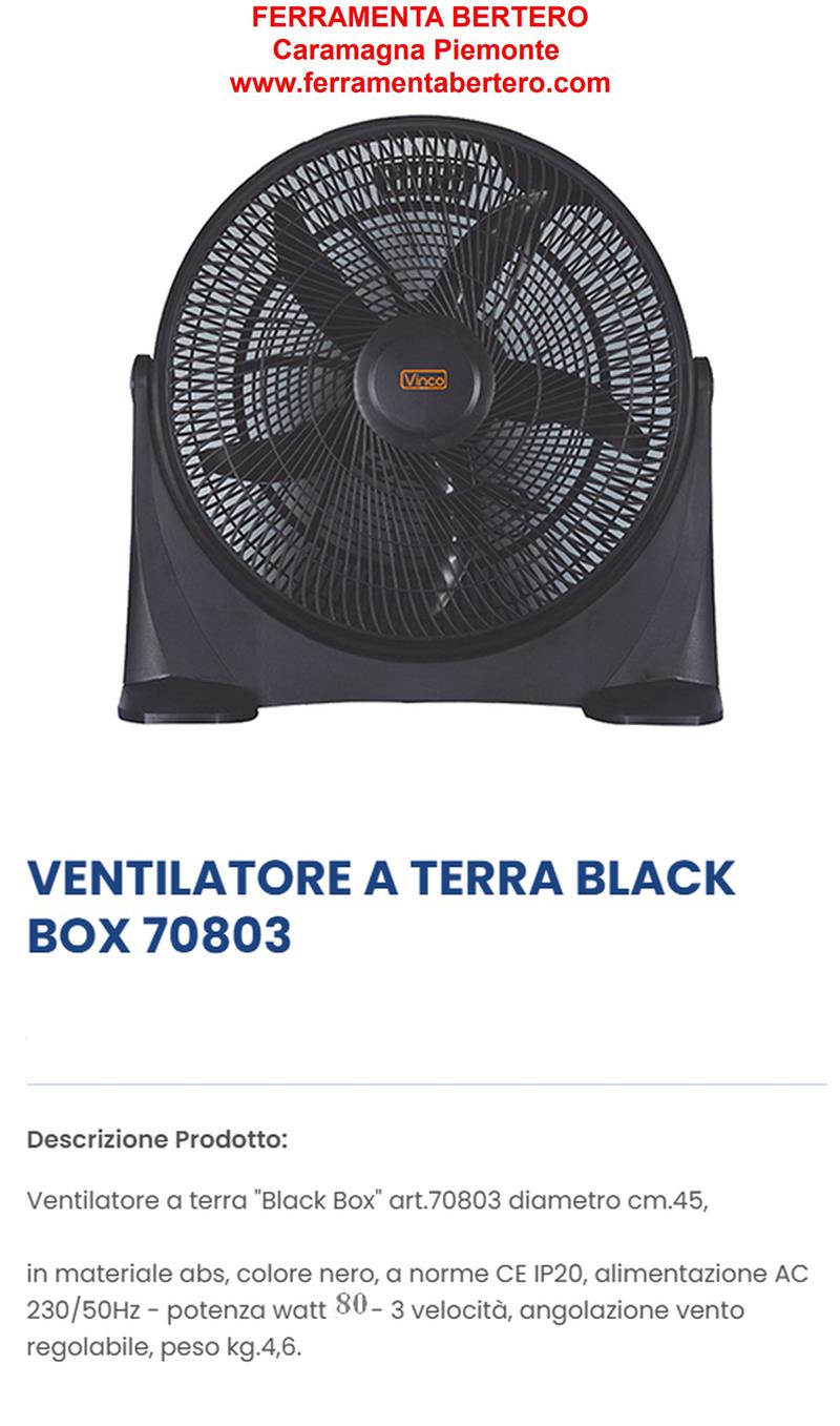 VENTILATORE DA PAVIMENTO DIAMETRO 45  3 VELOCITA